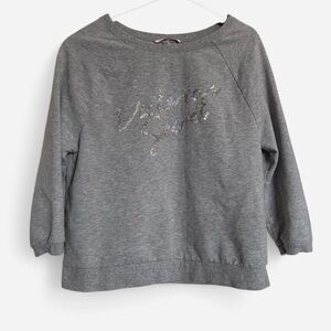 Victoria’s Secret Gray Sequin Sweatshirt
